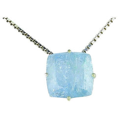 Aquamarine Sterling Silver Pendant